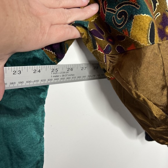 Vintage Casual Isle Tracksuit Womens Medium Multicolor Patchwork 2 Piece 80s - Picture 16 of 16